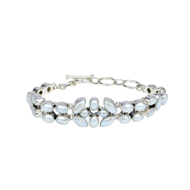 Sterling Silver Pearl Bracelet SSBR105