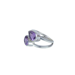 Sterling Silver Amethyst Ring SSR367