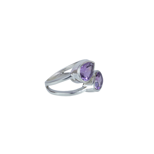 Sterling Silver Amethyst Ring SSR367