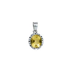 Sterling Silver Citrine Pendant SSP207