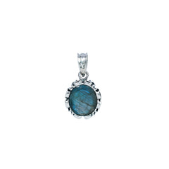 Sterling Silver Labradorite Pendant SSP207