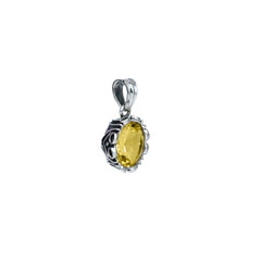 Sterling Silver Citrine Pendant SSP207