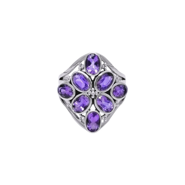 Sterling Silver Amethyst Ring SSR72
