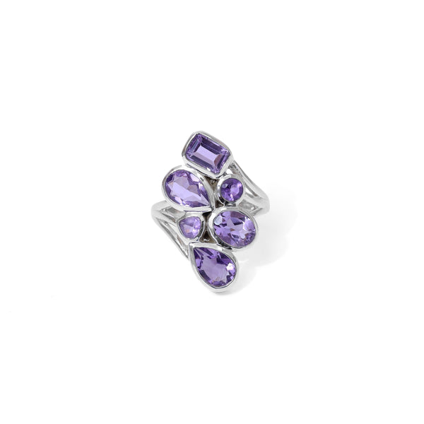 Sterling Silver Amethyst Ring SSR91