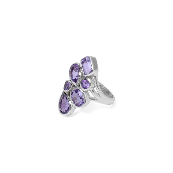 Sterling Silver Amethyst Ring SSR91