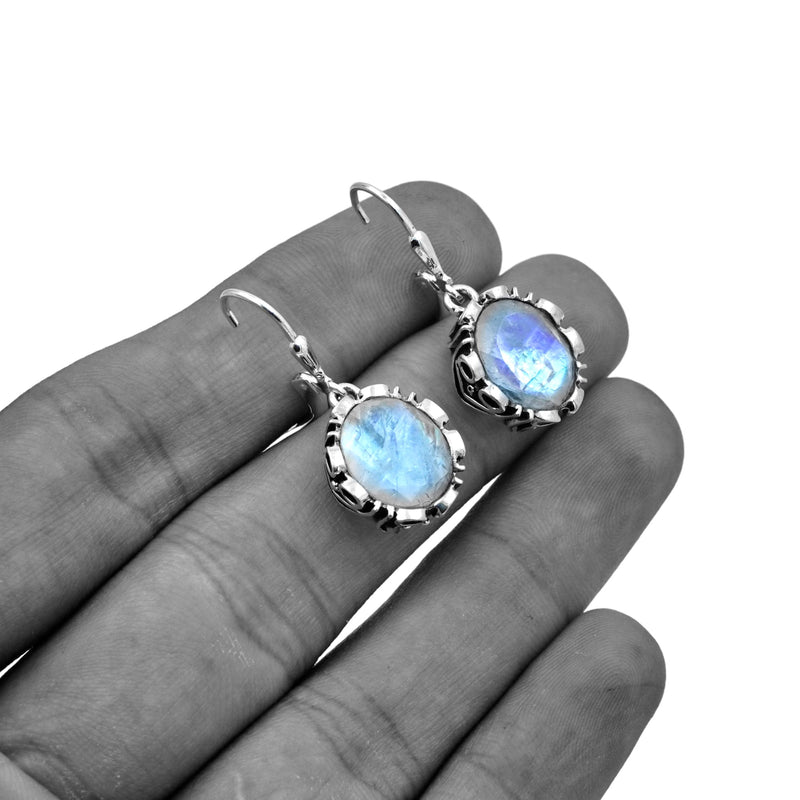 Sterling Silver Moonstone Earrings SSER243
