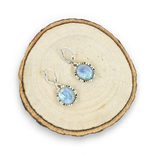 Sterling Silver Moonstone Earrings SSER243