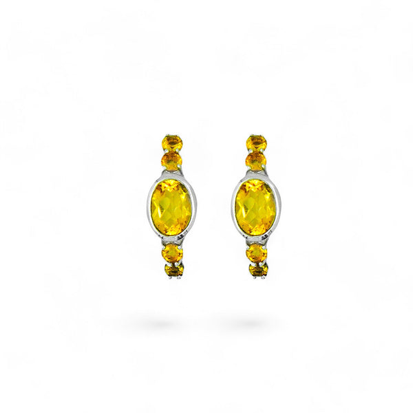 Sterling Silver Citrine Earrings SSER236