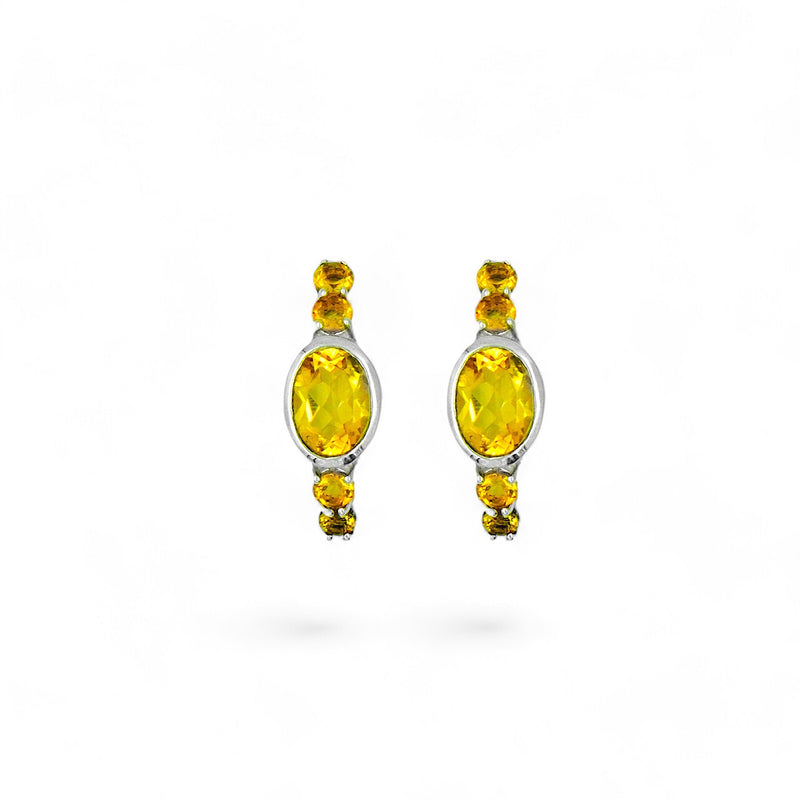 Sterling Silver Citrine Earrings SSER236