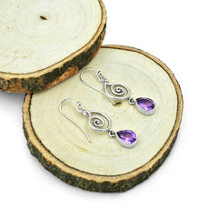Sterling Silver Amethyst Earrings SSER237