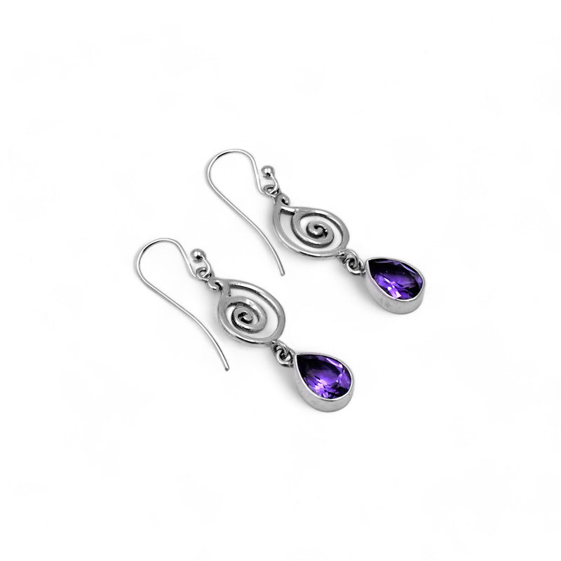 Sterling Silver Amethyst Earrings SSER237