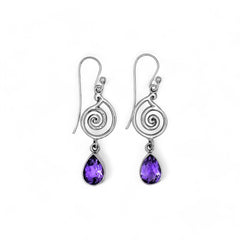 Sterling Silver Amethyst Earrings SSER237