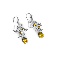 Sterling Silver Citrine Earrings SSER239