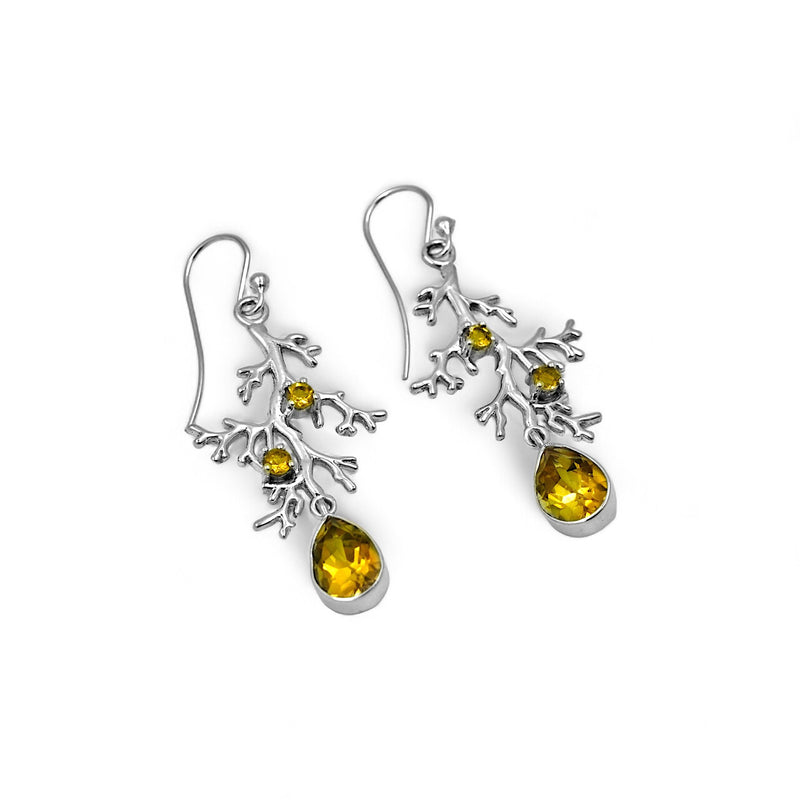 Sterling Silver Citrine Earrings SSER239