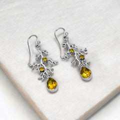 Sterling Silver Citrine Earrings SSER239
