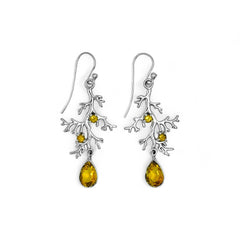 Sterling Silver Citrine Earrings SSER239