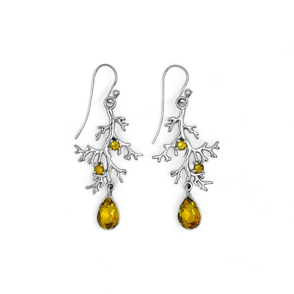 Sterling Silver Citrine Earrings SSER239
