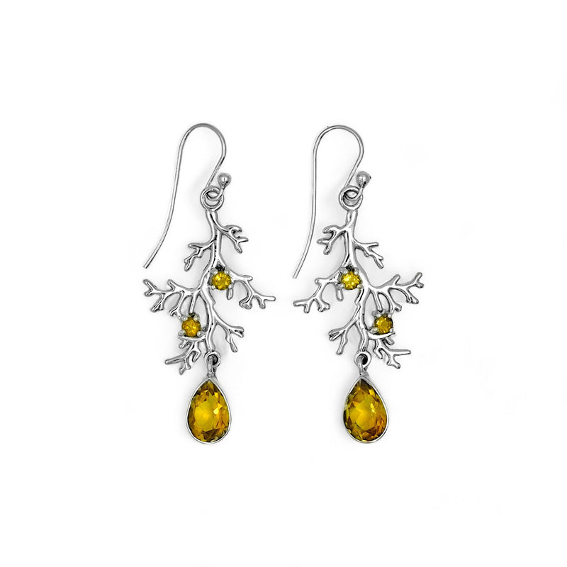 Sterling Silver Citrine Earrings SSER239