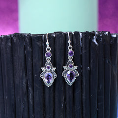 Sterling Silver Amethyst Earrings SSER21