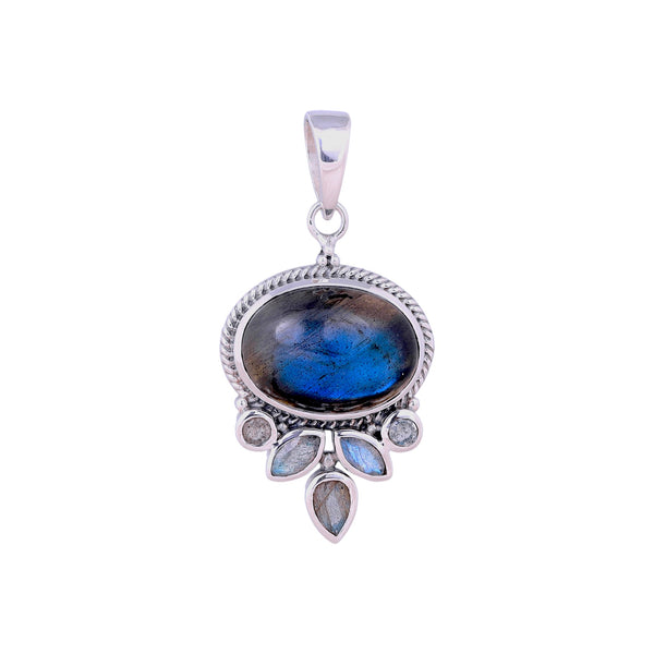 Sterling Silver Labradorite Pendant SSP4