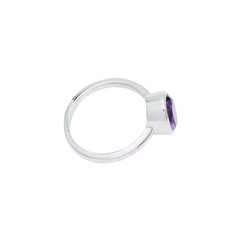 Sterling Silver Amethyst Ring SSR111