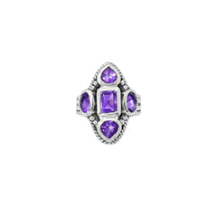 Sterling Silver Amethyst Ring SSR277