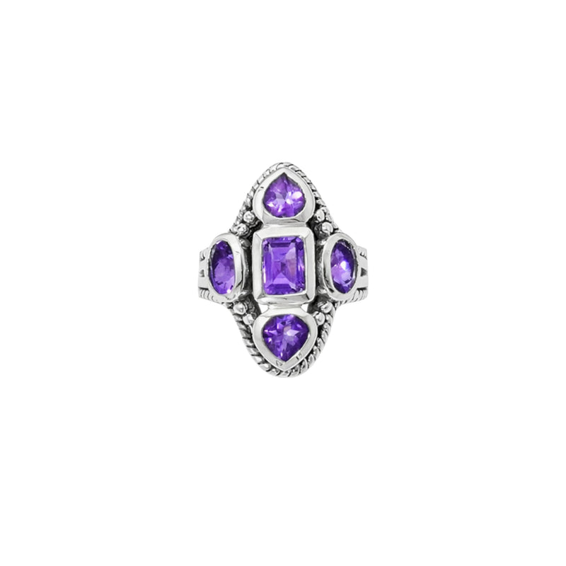 Sterling Silver Amethyst Ring SSR277