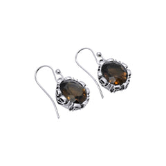 Sterling Silver Smoky Quartz Earrings SSER65