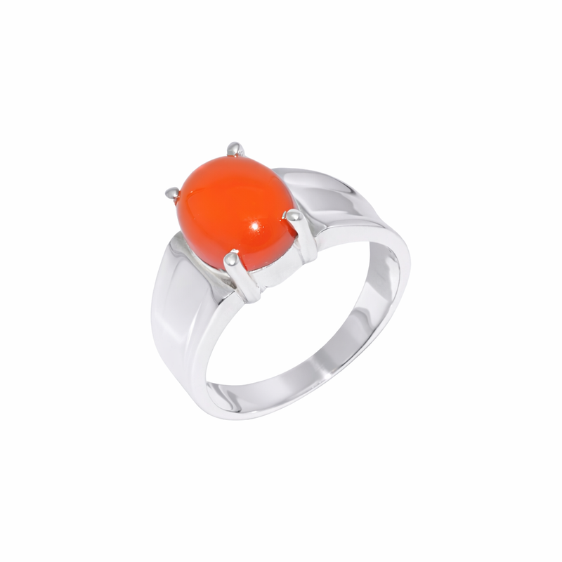 Sterling Silver Carnelian Ring SSR301