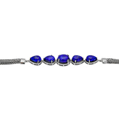 Sterling Silver Lapis Lazuli Bracelet SSBR9