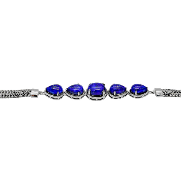 Sterling Silver Lapis Lazuli Bracelet SSBR9