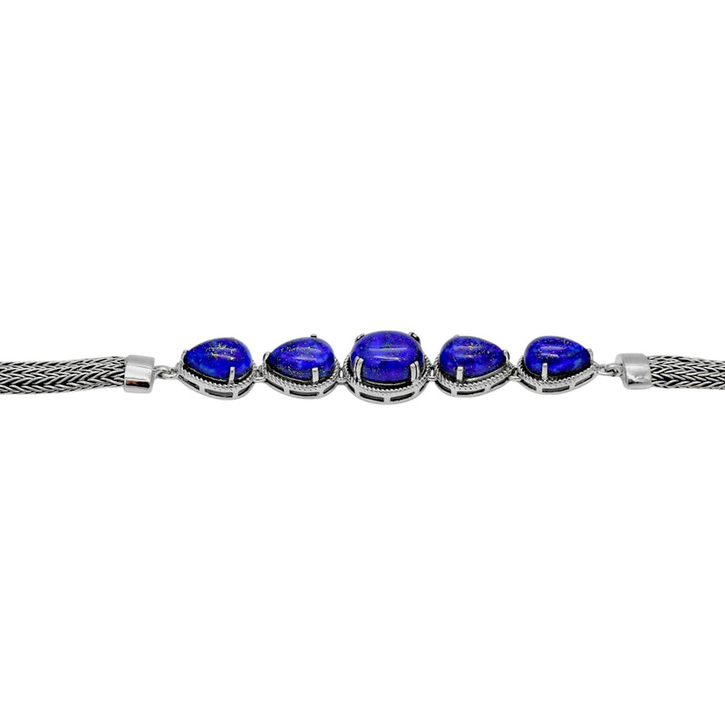 Sterling Silver Lapis Lazuli Bracelet SSBR9