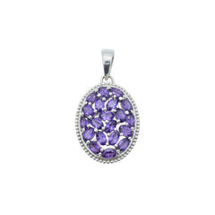Sterling Silver Amethyst Pendant SSP85