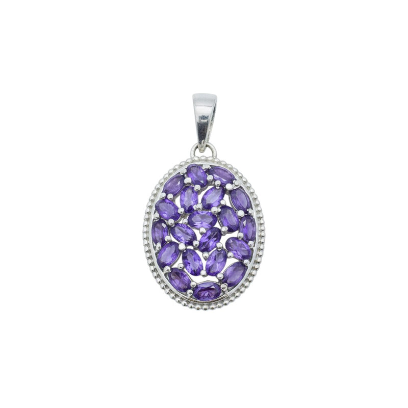 Sterling Silver Amethyst Pendant SSP85