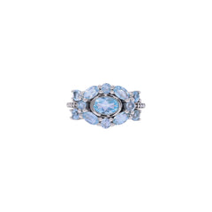Sterling Silver Blue Topaz Ring SSR295
