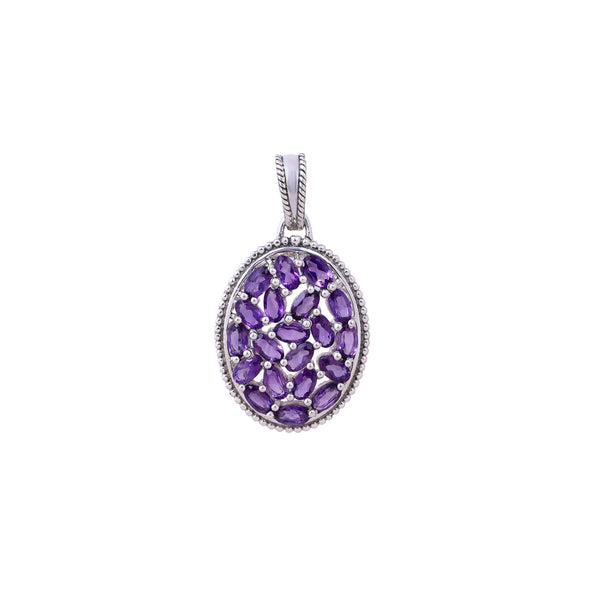 Sterling Silver Amethyst Pendant SSP85