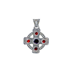 Sterling Silver Garnet Pendant SSP102