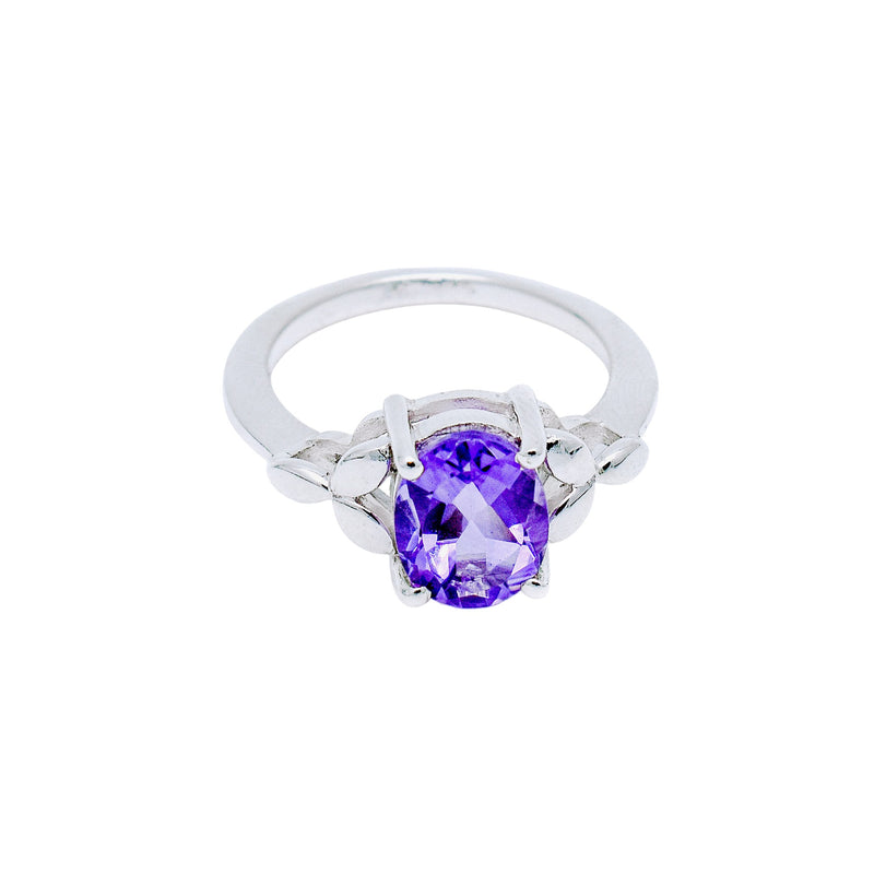 Sterling Silver Amethyst Ring SSR135