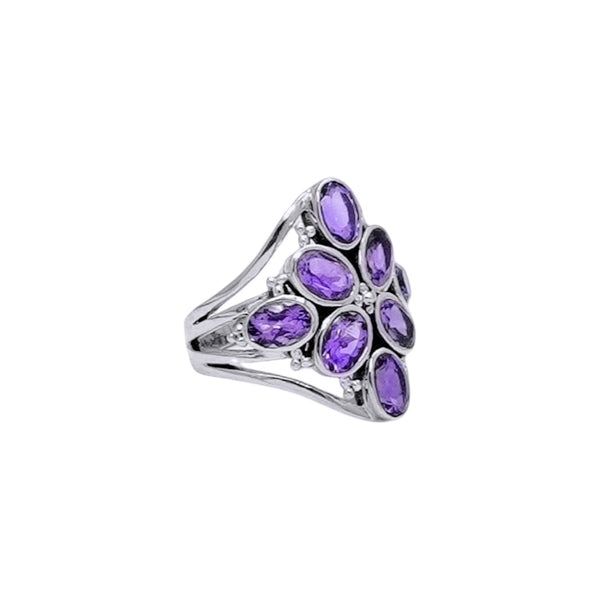 Sterling Silver Amethyst Ring SSR72