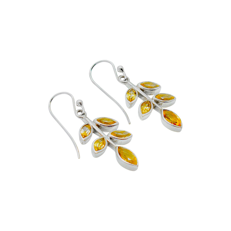 Sterling Silver Citrine Earrings SSER108