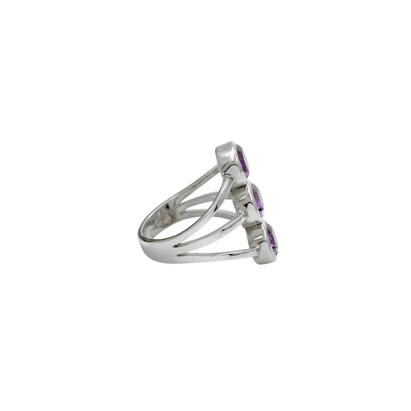 Sterling Silver Amethyst Ring SSR238