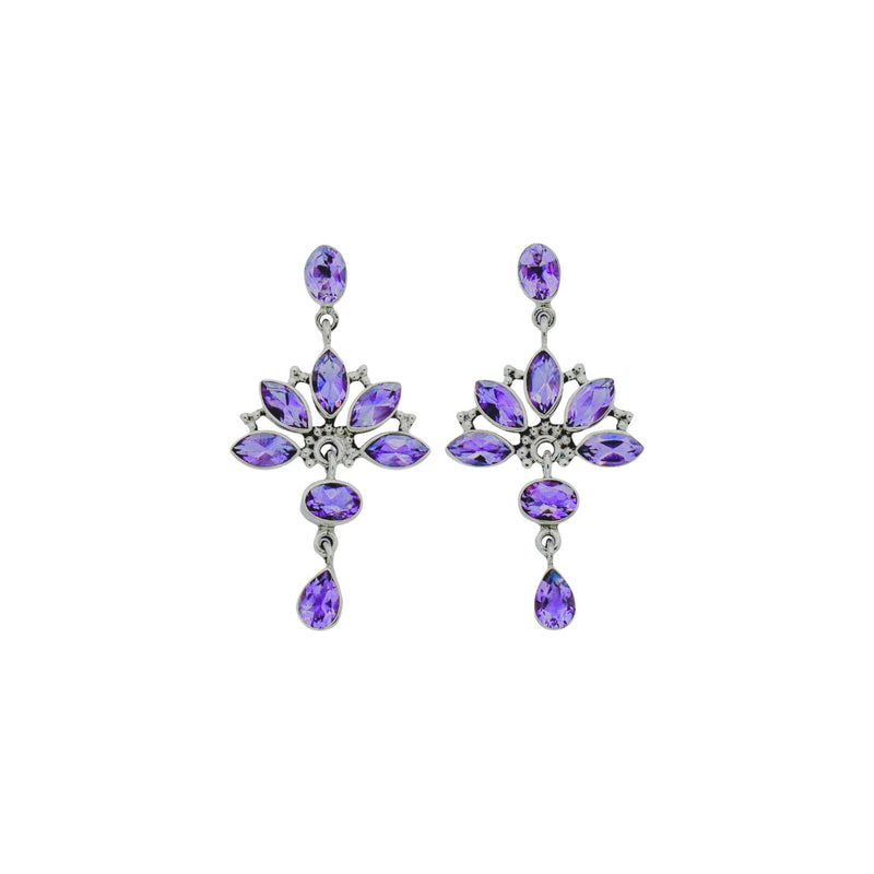 Sterling Silver Amethyst Earrings SSER62