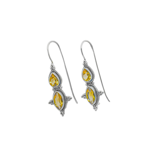 Sterling Silver Citrine Earrings SSER123