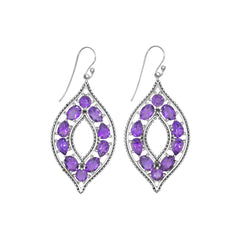 Sterling Silver Amethyst Earrings SSER52