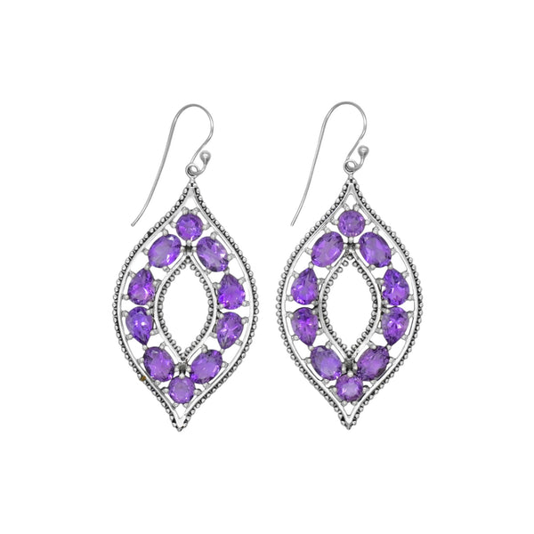 Sterling Silver Amethyst Earrings SSER52