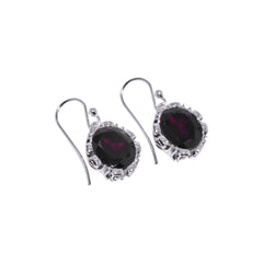 Sterling Silver Garnet Earrings SSER65