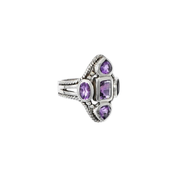 Sterling Silver Amethyst Ring SSR277