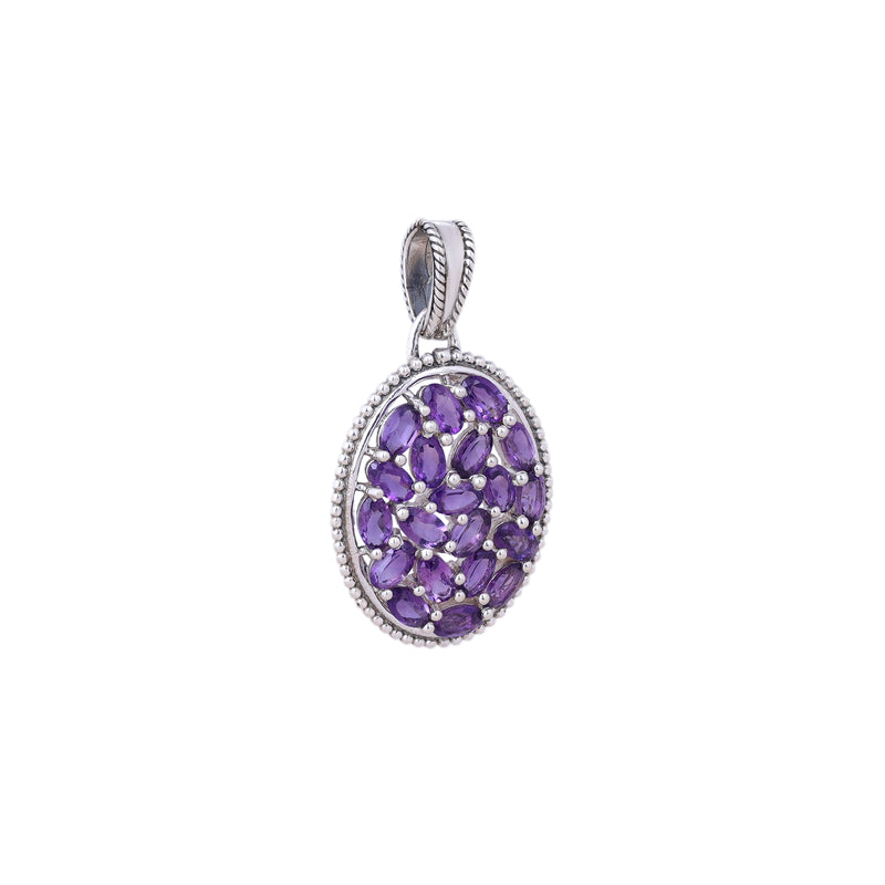 Sterling Silver Amethyst Pendant SSP85