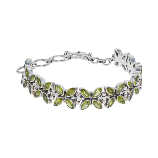 Sterling Silver Peridot Bracelet SSBR47