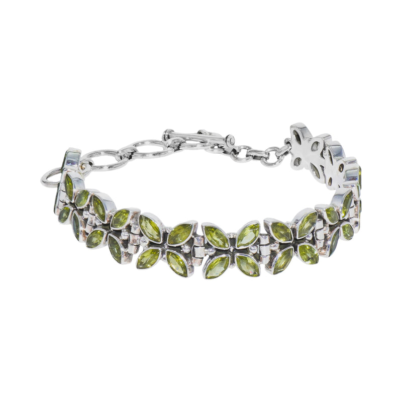 Sterling Silver Peridot Bracelet SSBR47